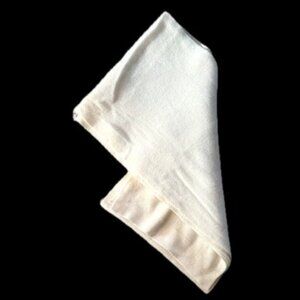 United Colors Of Benetton Cream Wool Scarf Made In Italy